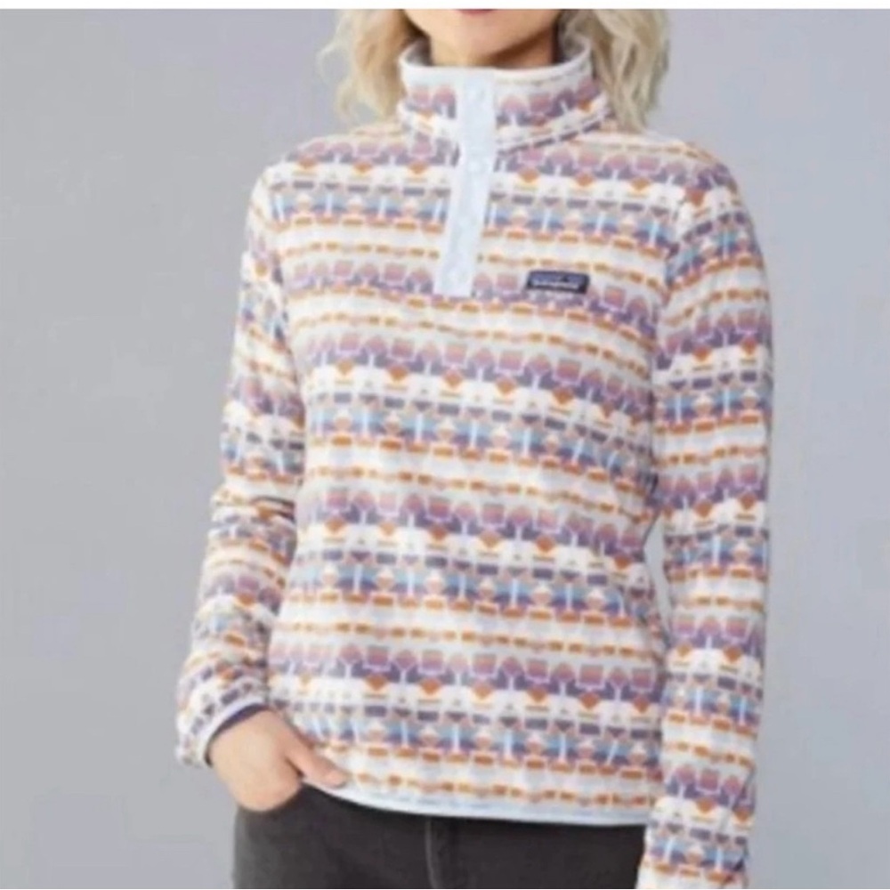 Patagonia Fleece Pullover pastel pattern